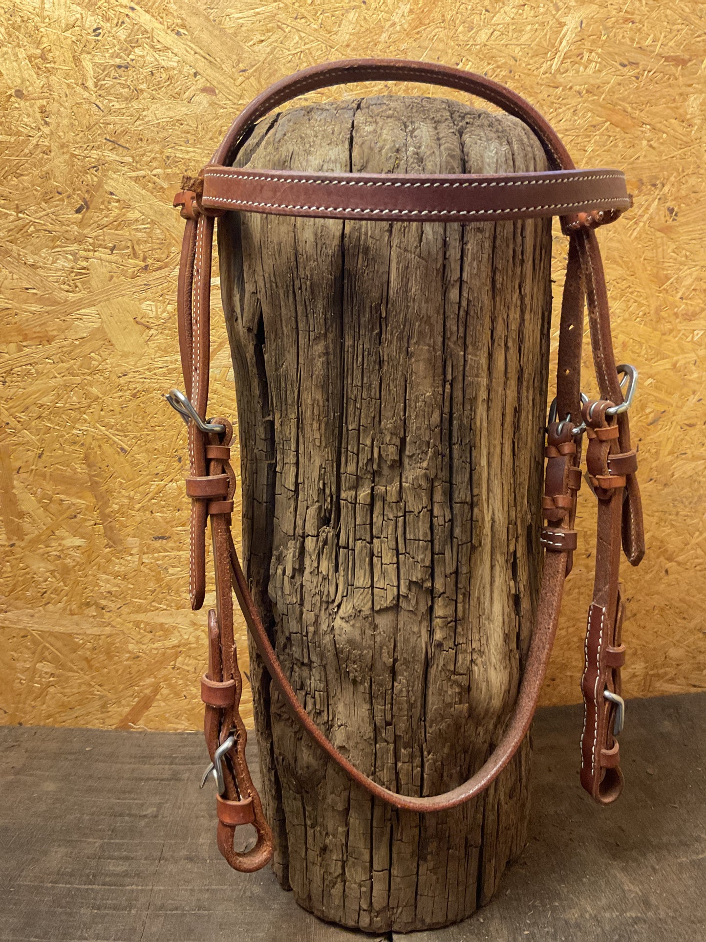 Westernkopfstück aus Harness Leder