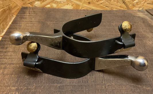 Kugelsporen black mit gravierten Silberplates