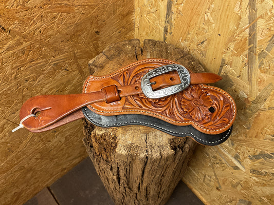 Sporenriemen mit JWD Schnalle in Silber