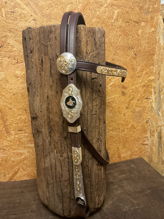 Kopfstück mit Silber „. Einzelstück „