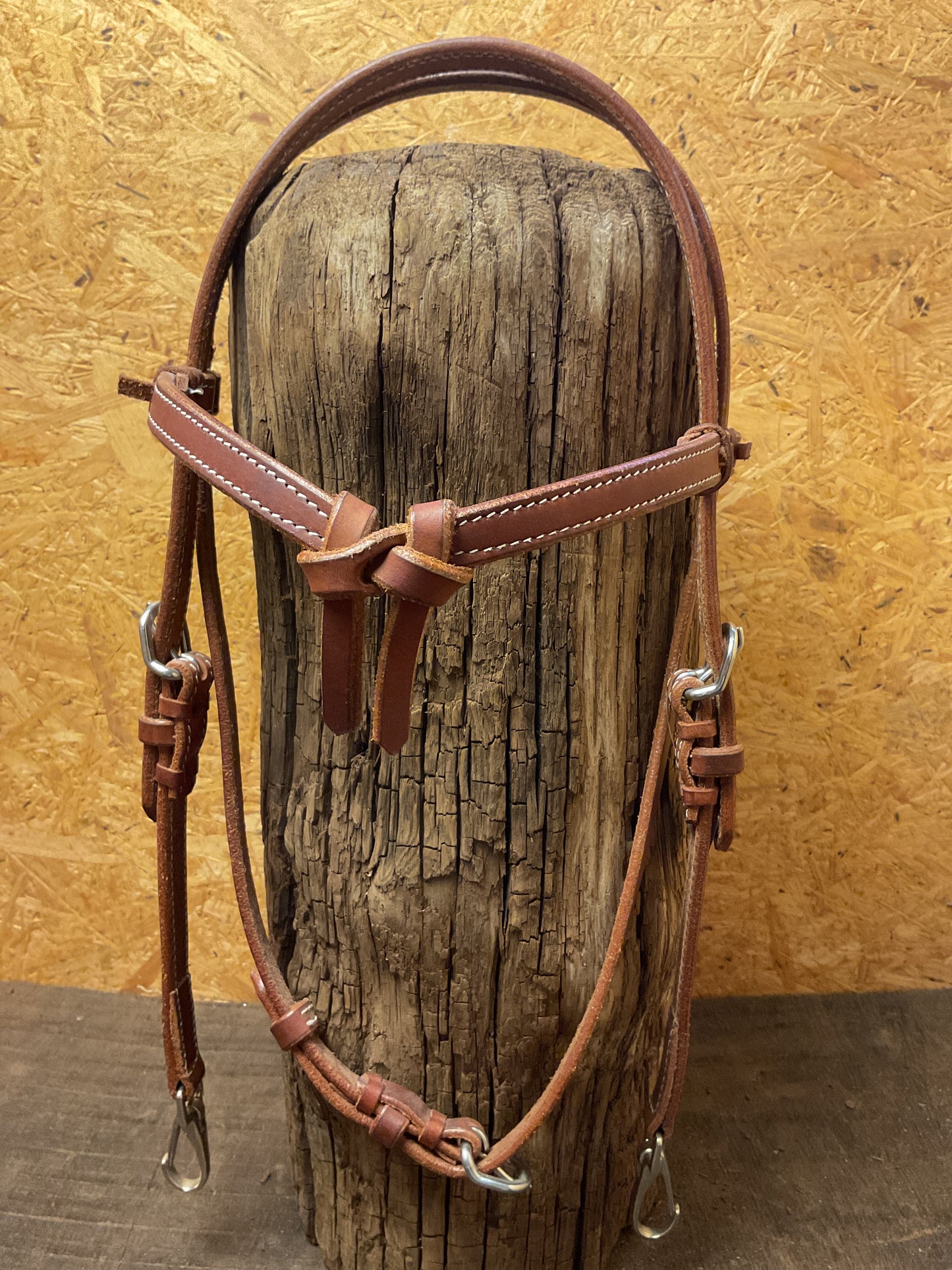 Kopfstück aus Harness Leder mit Schnellverschluss